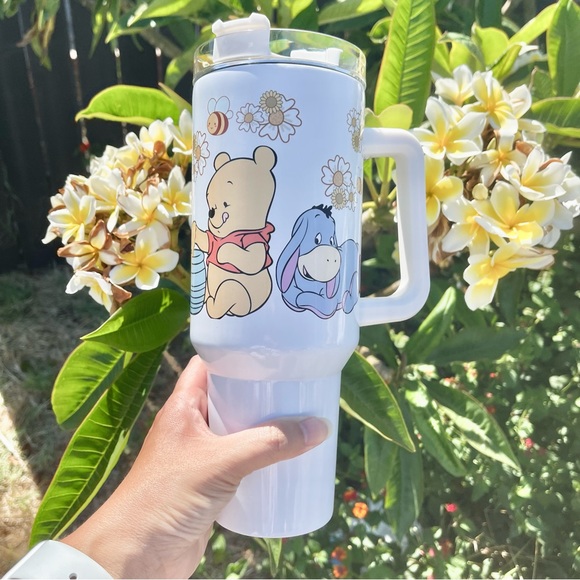Disney Winnie the Pooh 40 oz Tumbler double wall stainless travel office tumbler - Picture 6 of 7